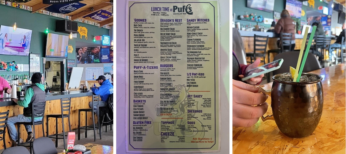Puff's Menu
