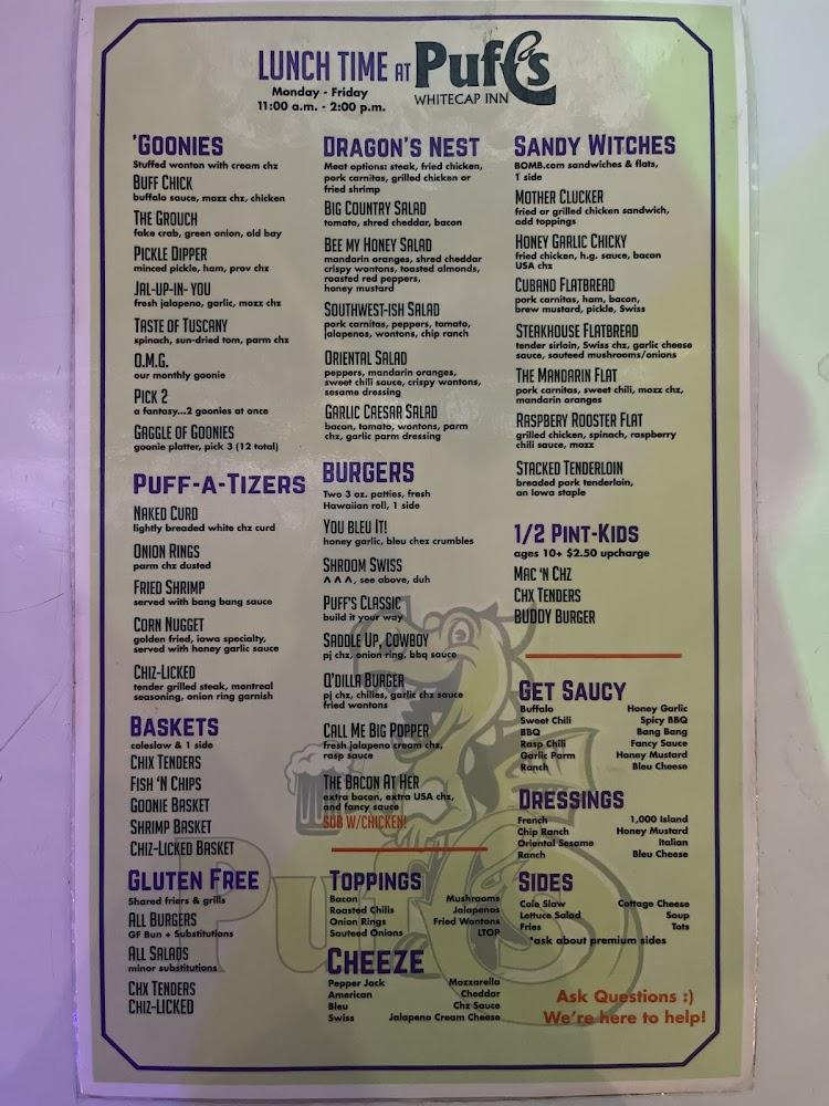 Puff's Menu image 1